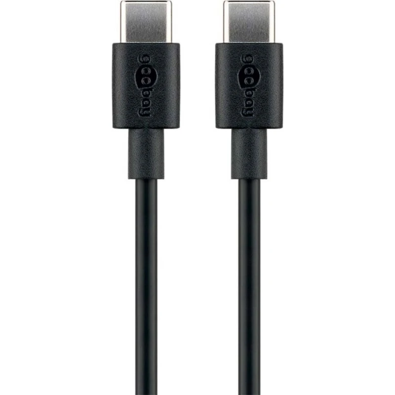 Goobay USB-C-kabel 2 m, USB 2.0, 60W, sort