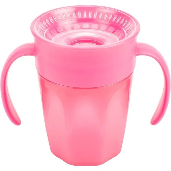 Dr Brown's 360 Tumbler Pink med håndtag 200ml