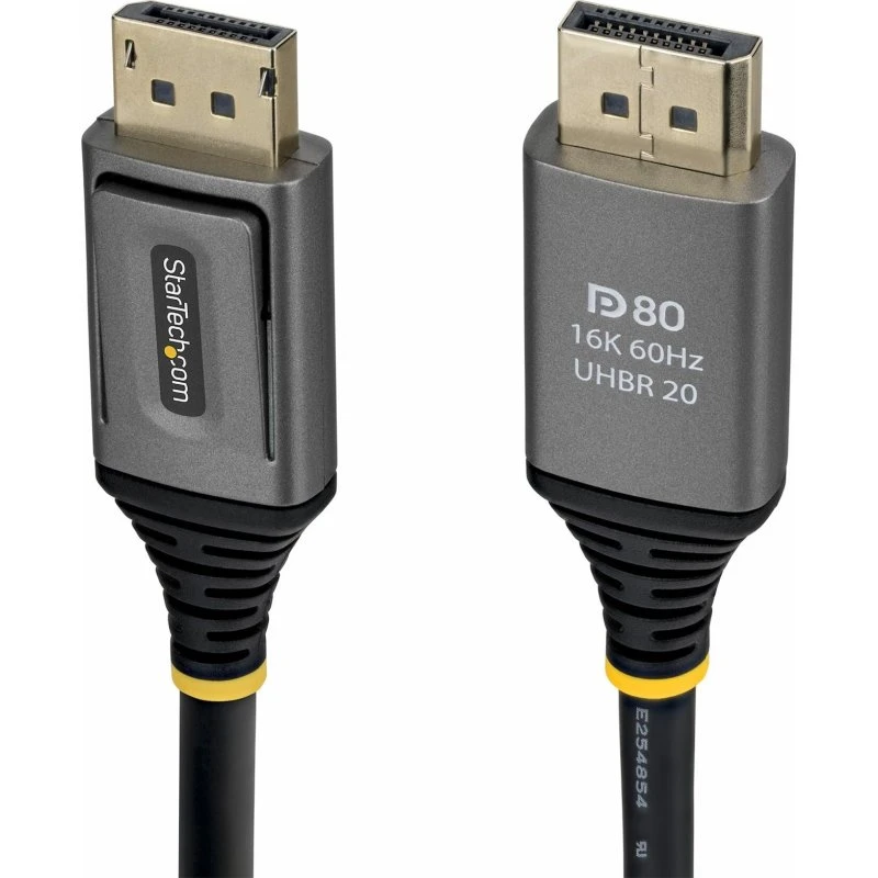 StarTech.com DisplayPort 2.1 Kabel - 0,5m - 80 Gbps - Sort
