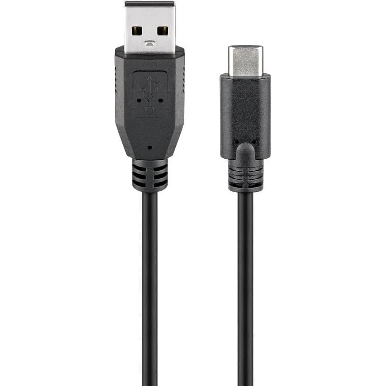 Goobay USB-C kabel 1 m (USB-C til USB-A) sort
