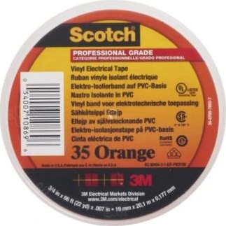 Scotch Tape 35 Vinyl Orange 19mm x 20m