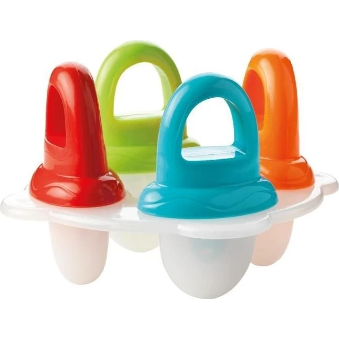 Nuby Fruitsicles Isforme - 4 stk. med ergonomiske håndtag
