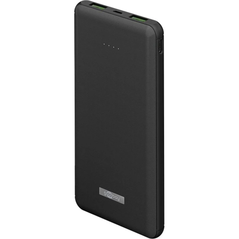 Goobay Powerbank Qi 10000mAh PD - 2xUSB-A/1xUSB-C