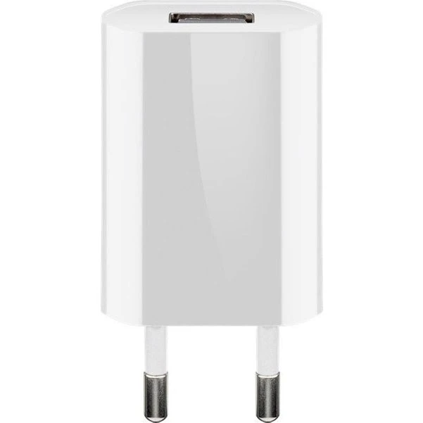 Goobay Compact USB-A-vægoplader 5W – hvid