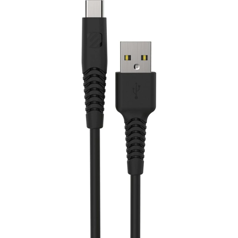 Scosche syncABLE Heavy Duty USB-C ladekabel, 3 meter, sort
