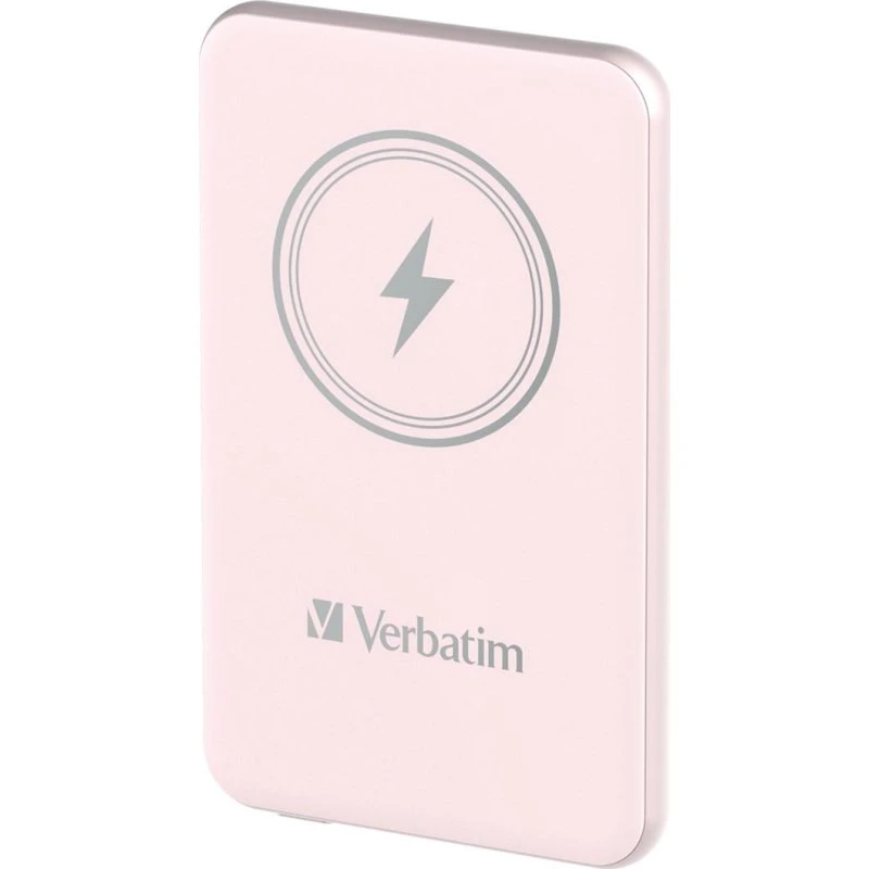 Verbatim Charge 'n' Go Magnetisk Trådløs Powerbank 5000 mAh - Pink