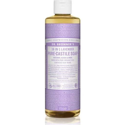 Dr. Bronner's Flydende Sæbe 18-i-1 Lavendel, 475 ml