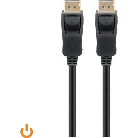 Goobay DisplayPort 1.4-kabel 3 m – 8K@60Hz, sort