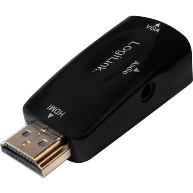 Logilink HDMI til VGA-adapter med lyd (Sort, 1080p)