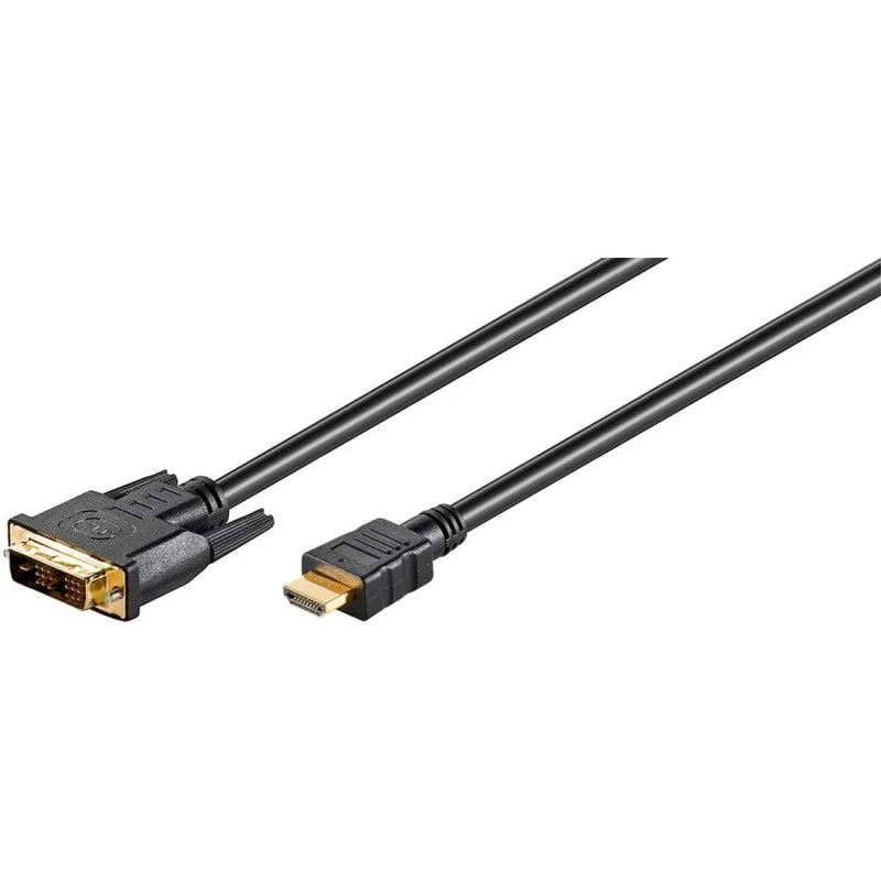 Goobay HDMI‑til‑DVI‑D kabel 1 m (sort, single-link)