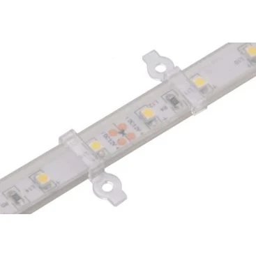 20 stk. klare monteringsklips til 10mm LED strip