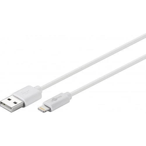 Goobay Lightning-kabel MFi 1 m, hvid (USB-A)