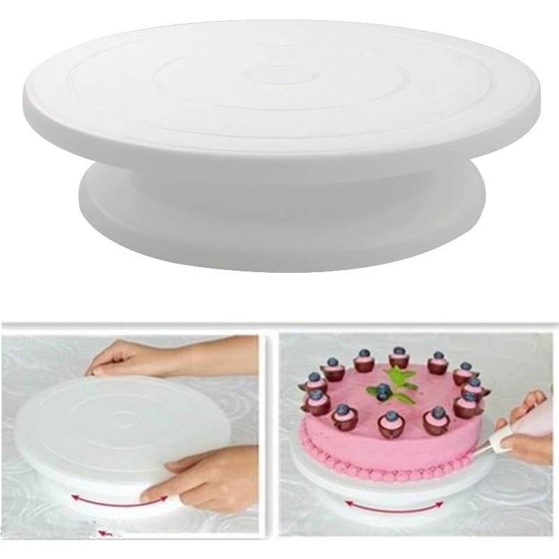 Roterende kagefat 28 cm - Ideelt til dekoration og servering