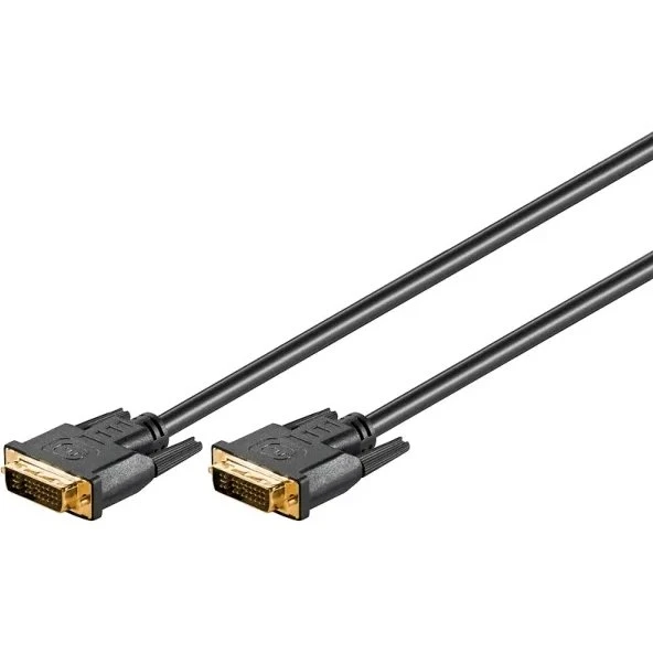 Goobay DVI-I Dual Link Full HD-kabel 2 m – sort