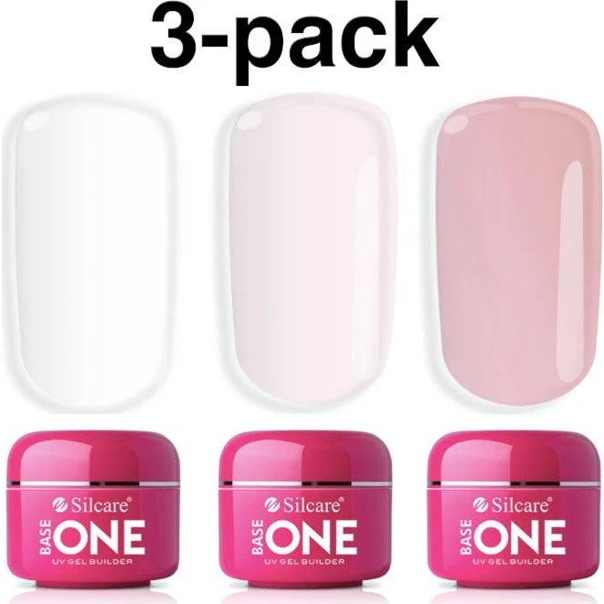Silcare Base One Builder UV Gel - 3-pak (45g)