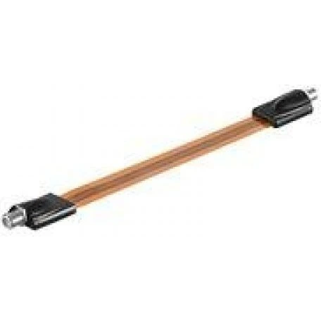 Goobay fladt antennekabel 52 cm, F-han til F-han (0,3 mm)