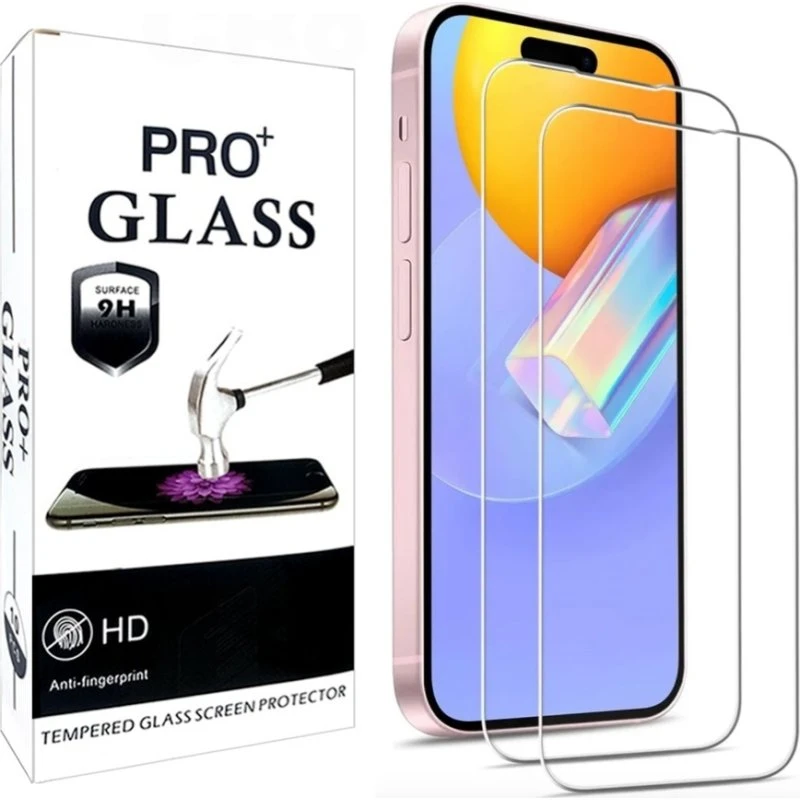 2 stk Hærdet glas til iPhone 16, 16 Pro & 16 Pro Max