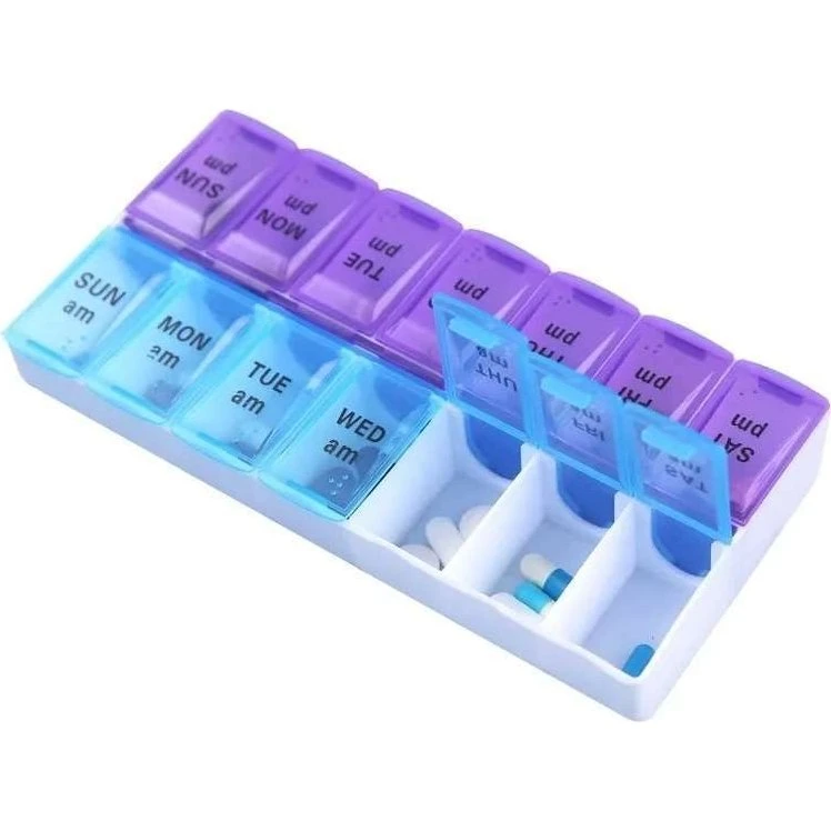 Dosett Medicinsk Tablettaske med 14 rum
