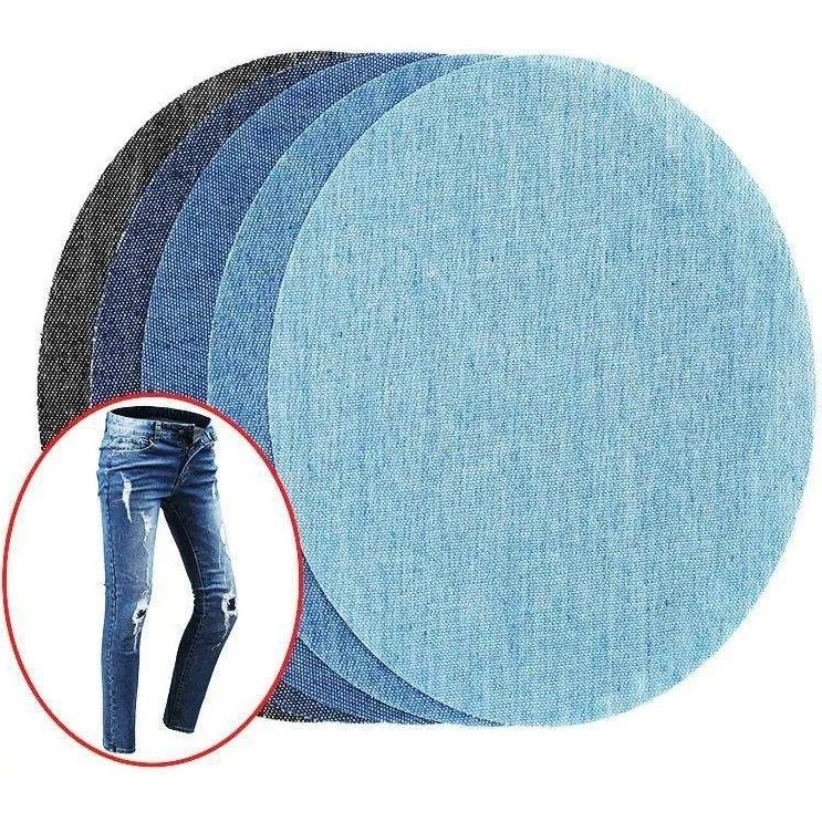 Iron on Repair Patches til jeans - 5 denimfarver