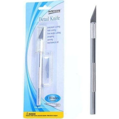 Hobbykniv / Skalpel Kit med 5 blade til DIY-projekter