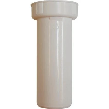 PP Tilslutningsrør 1 1/4" 40mm Hvid 120mm