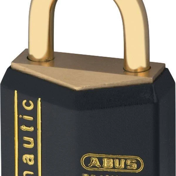 Abus hængelås i massiv messing med vinylbeskyttelse 30mm