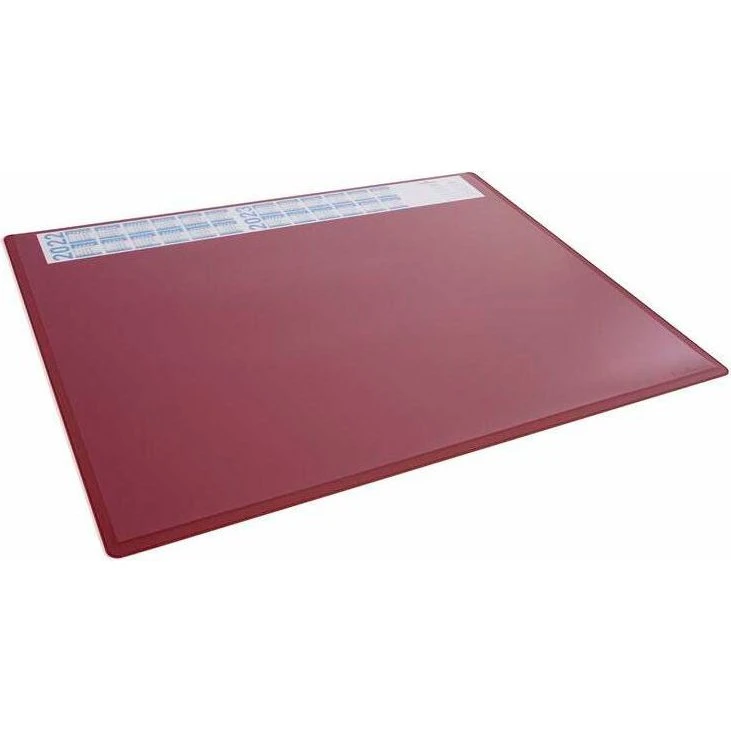 Durable Skriveunderlag med årskalender, Rød, 650x500mm