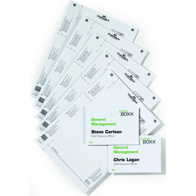 Durable Indstiksark til INFO SIGN og CLICK SIGN (10 ark)