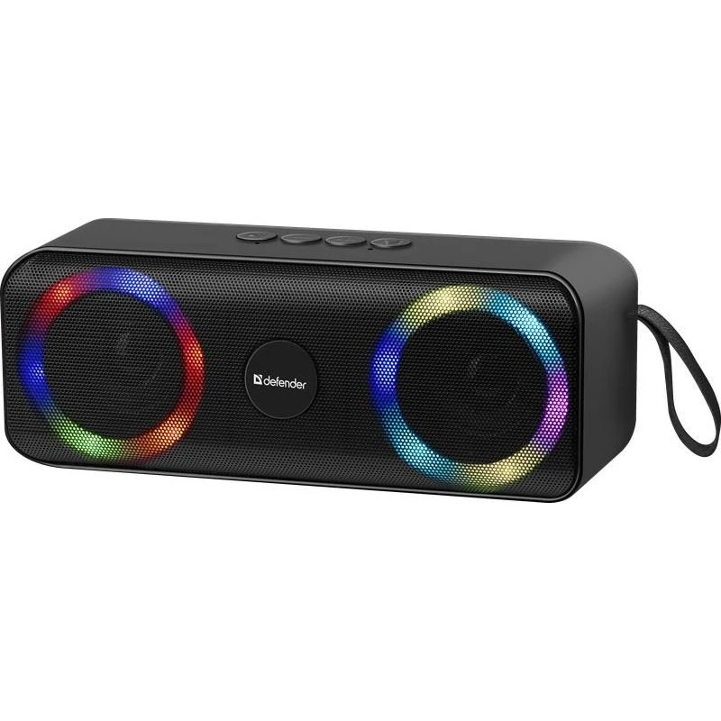 Defender BEATBOX 20 Bluetooth-højttaler med LED - Sort
