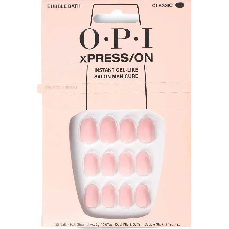 OPI Xpress/On Kunstige Negle Bubble Bad 30 stk.