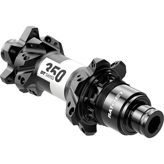 DT Swiss 350 SP Bagnav 28H Straight Pull 12x142mm, 6-bolt, sort