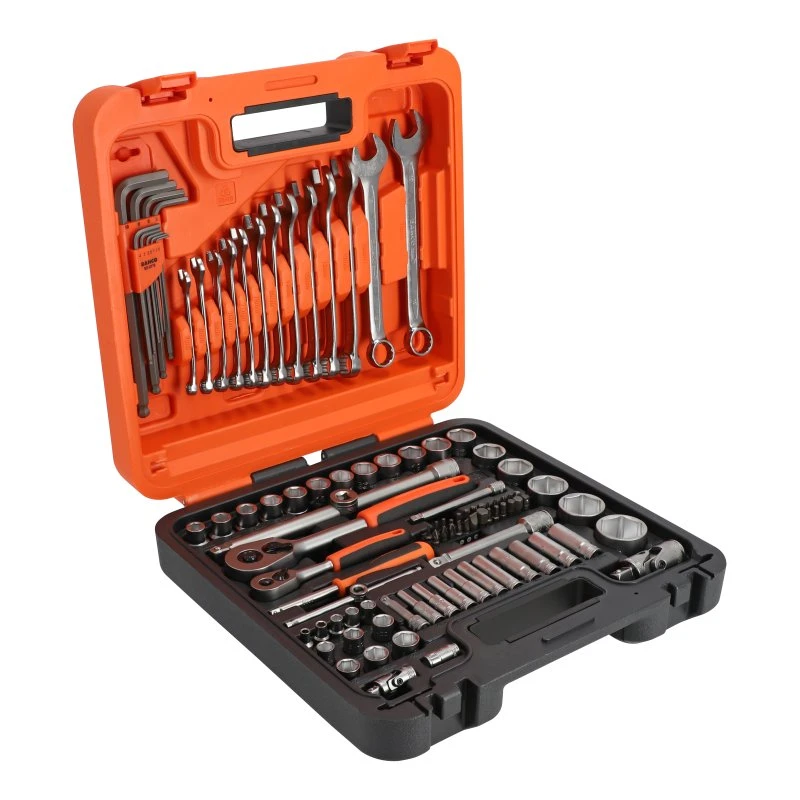 Bahco topnøglesæt 1/4" + 1/2", 98 dele