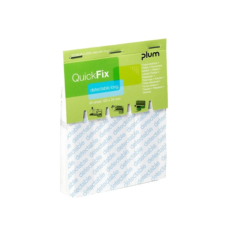 Plum Quickfix Detekterbare Lange Plastre - 30 stk.