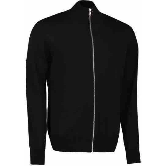 Seven Seas Cardigan S660 Sort Strik i Merino Uld - Str. S