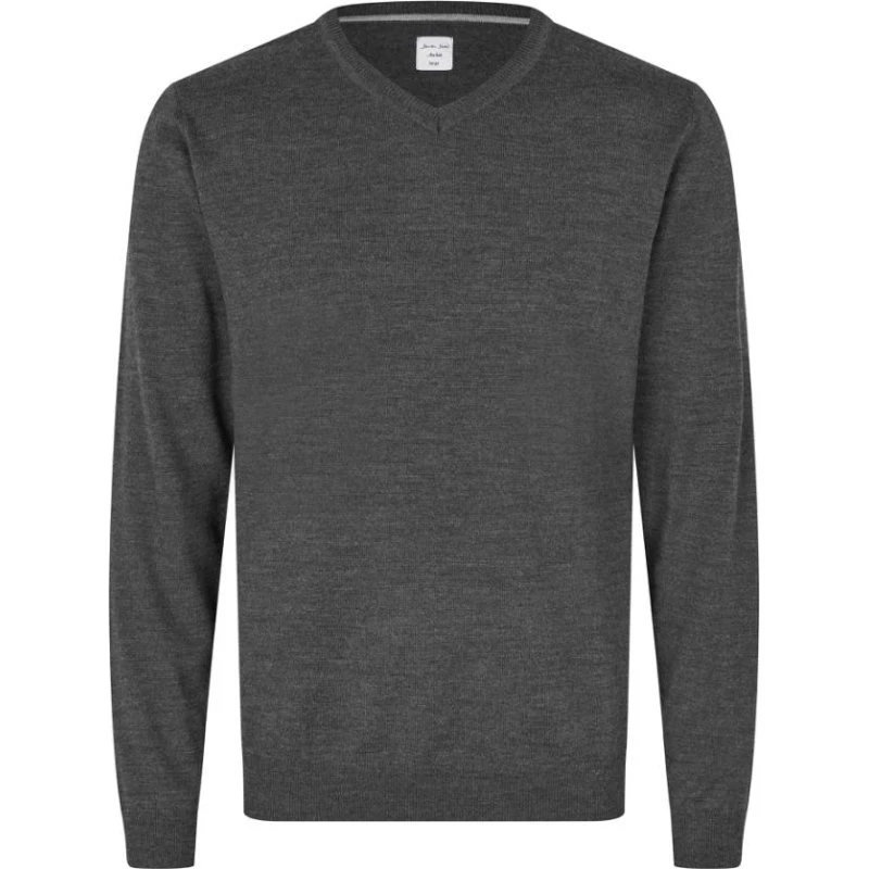 Seven Seas The Knit S650 Mørk Grå Melange Strik
