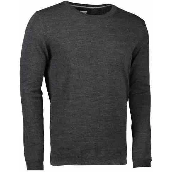 Seven Seas Knit S650 Mørk Grå Melange Strik i Merino, Str. L