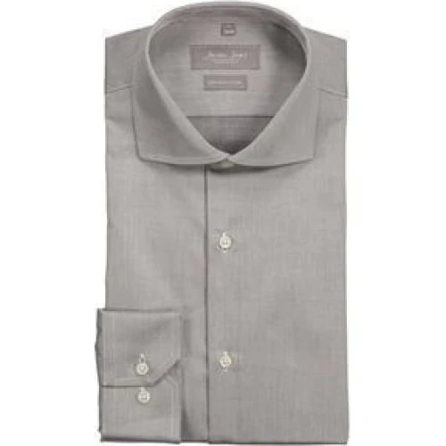 Seven Seas Skjorte Modern Fit SS8 Silver Grey - 3XL