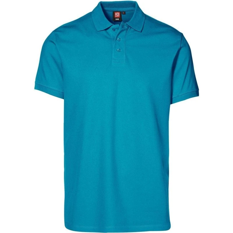 ID Piqué Stretch Polo Trøje - Turkis