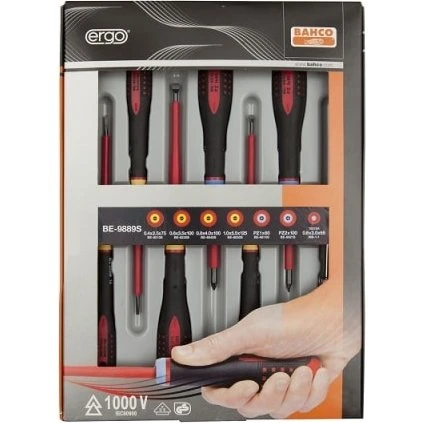 ERGO™ isoleret skruetrækkersæt 7 dele – VDE 1000V