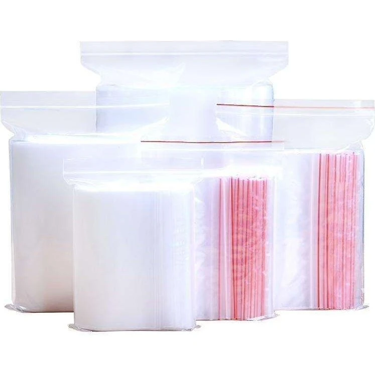100 stk. Ziplock tasker, transparente, 40x60mm