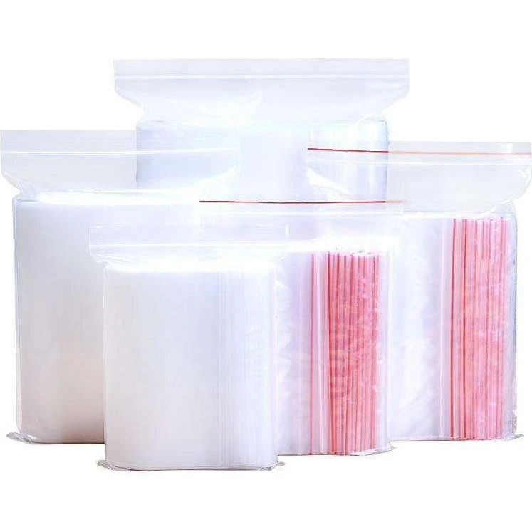 100 stk. Ziplock tasker, transparente, 40x60mm