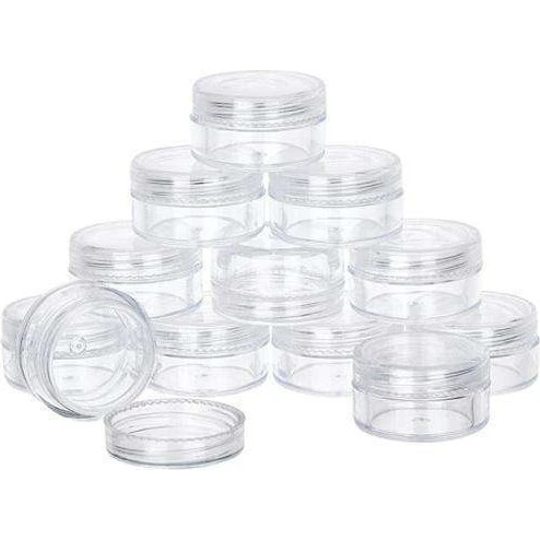 10 stk. Opbevaringsglas 5ml - Gennemsigtig