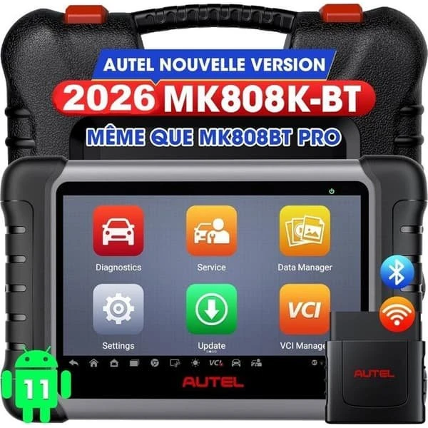 AUTEL MK808K-BT Diagnosekuffert - Trådløs To-vejs Diagnose