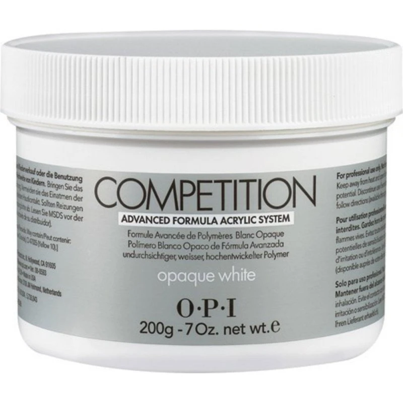 OPI Competition Akrylpulver Hvid Mat 200 g