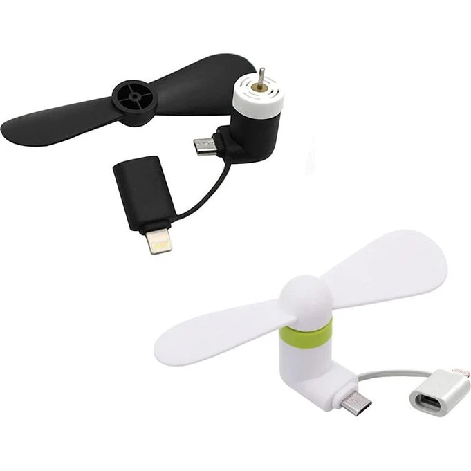 Micro USB / Lightning-vifte til smartphone