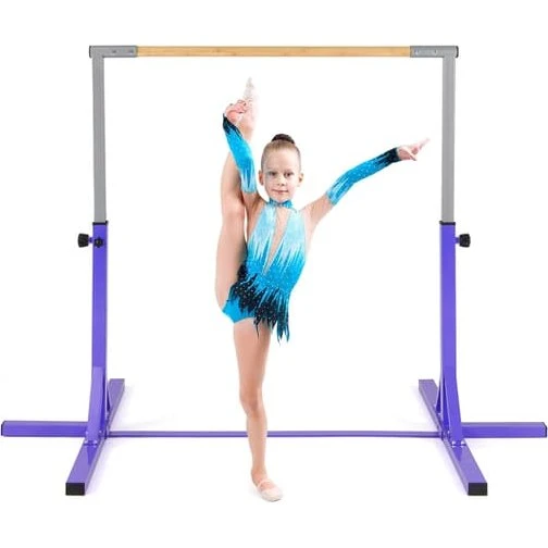 Justerbar gymnastikstang til børn, 85-145 cm, lilla