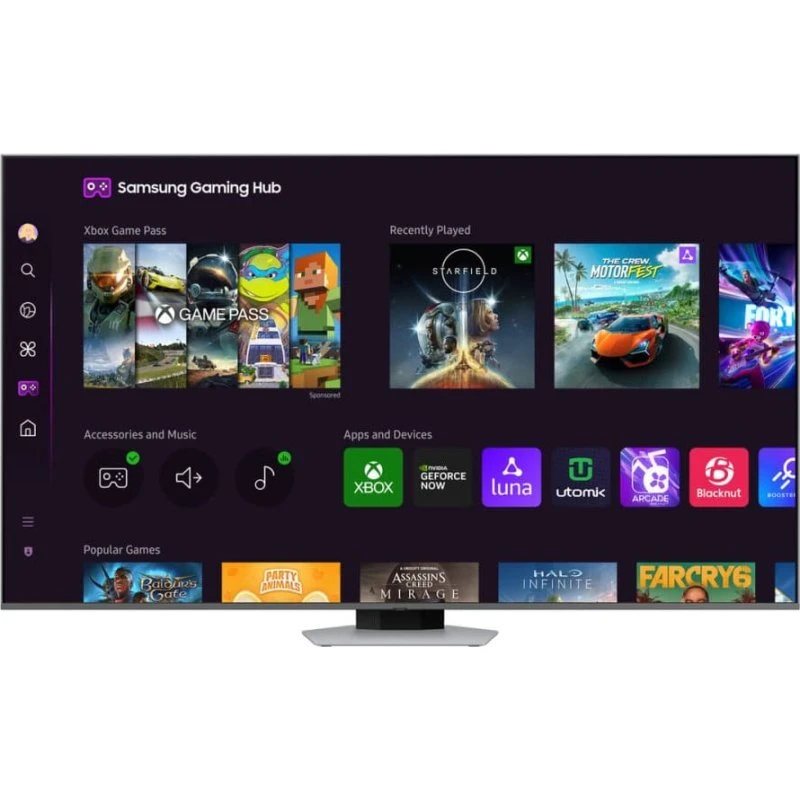 Samsung Q80D 55" 4K QLED – formørkelsessølv