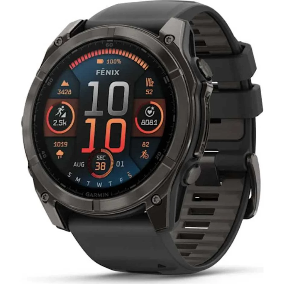 Garmin Fenix 8 Sapphire AMOLED Smartwatch - Sort Titanium