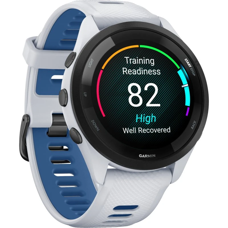 Garmin Forerunner 265 Music - Whitestone/Tidal Blue 46 mm