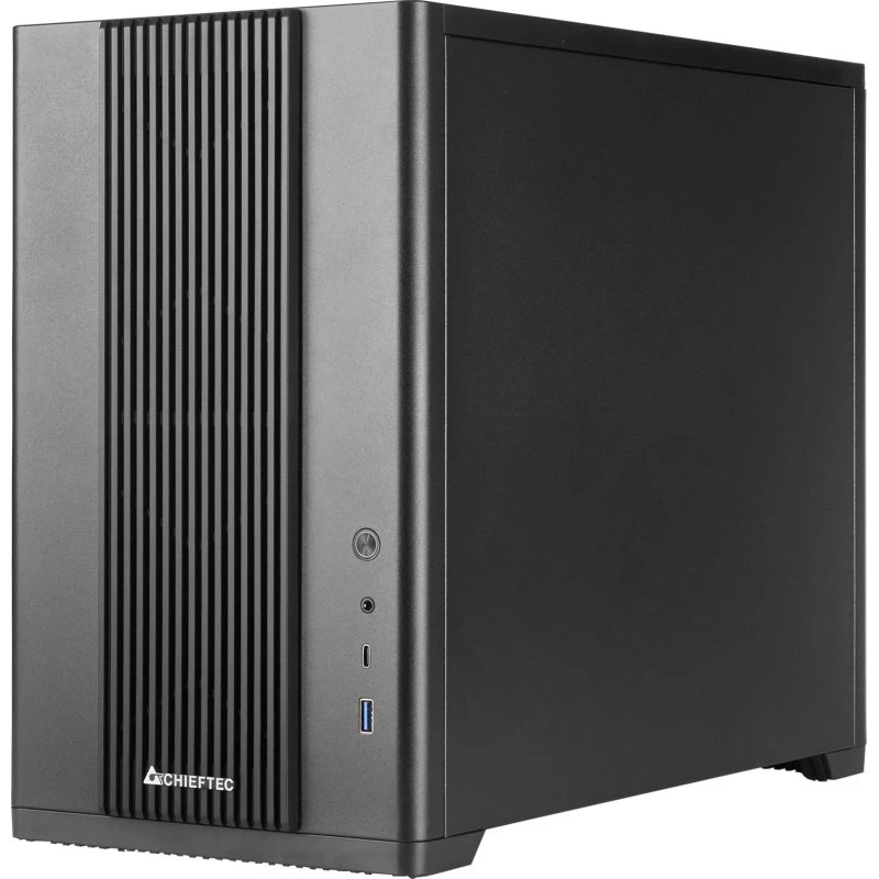 Chieftec UNI Series BX-10B-M-OP Micro ATX Kabinet - Sort
